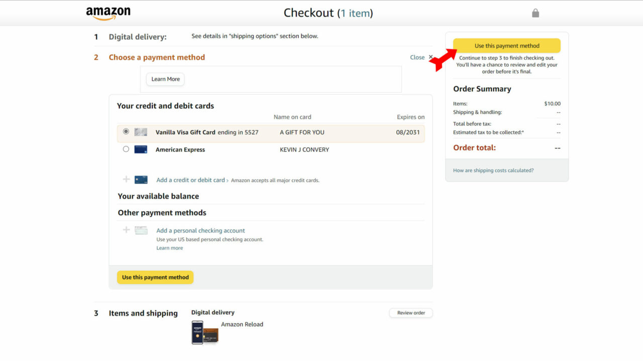 How to use a Vanilla Gift Card on Amazon Android Authority