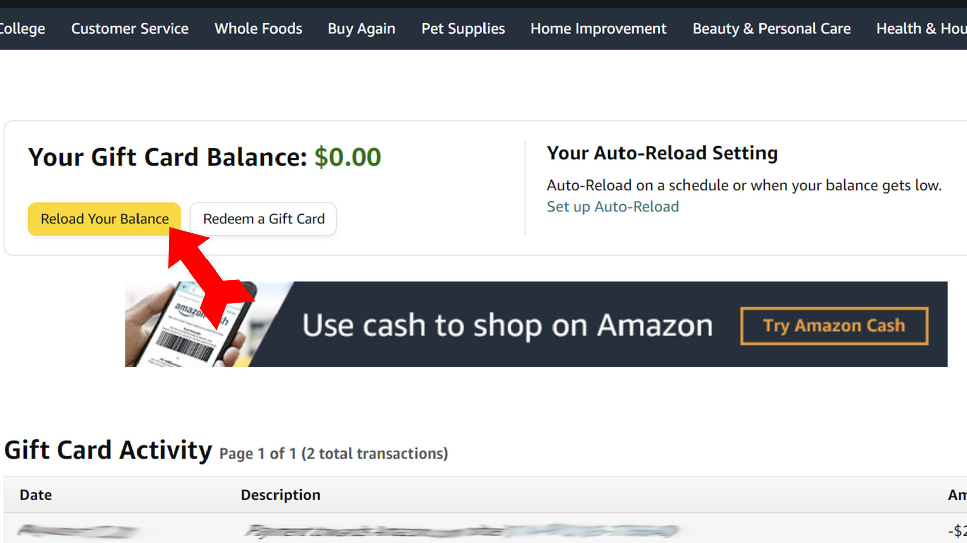 Amazon Reload Amazon Balance