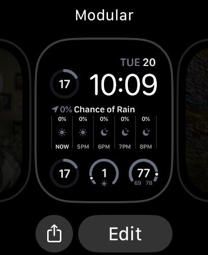 Apple Watch Edit Face