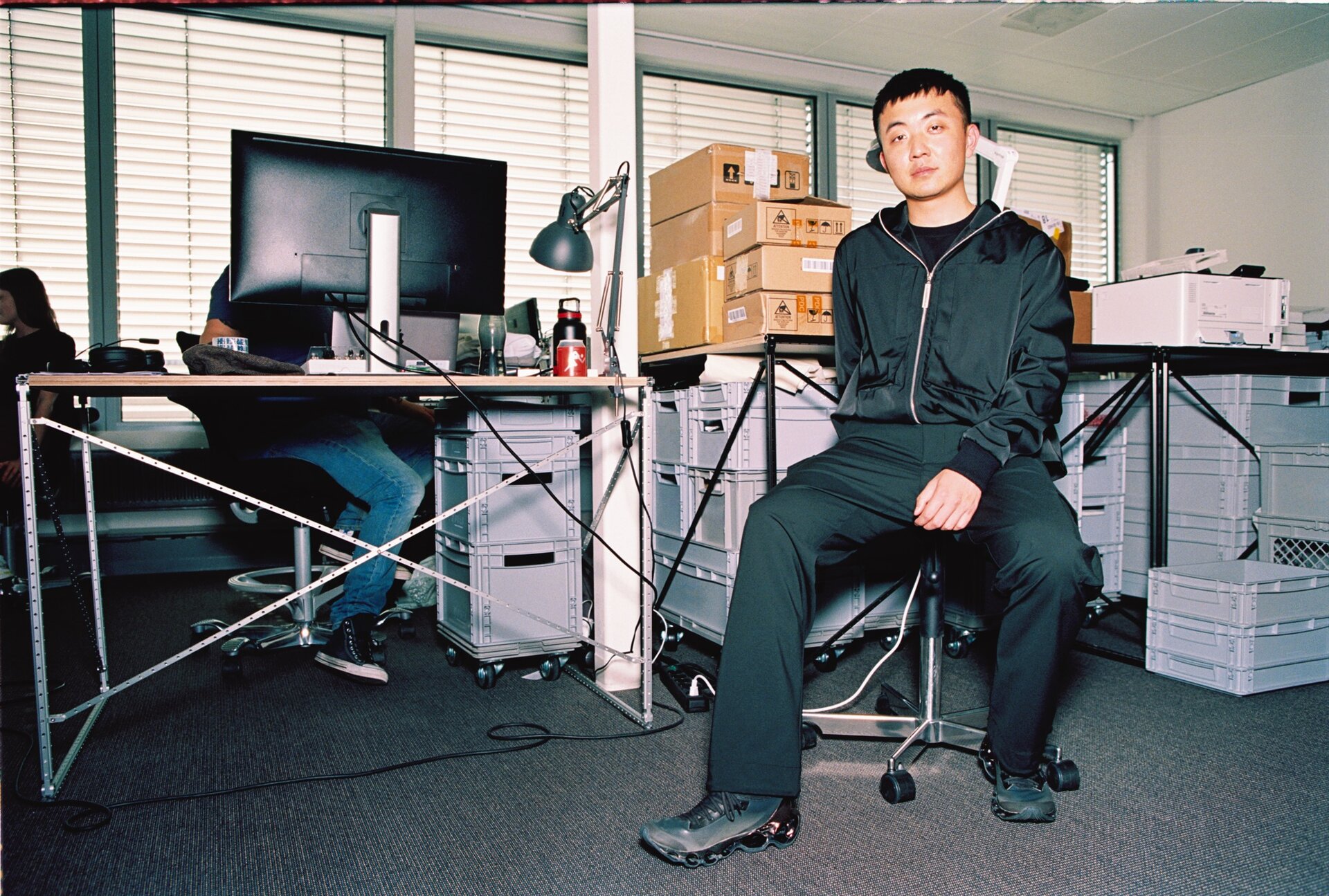 Carl pei sitting in his office