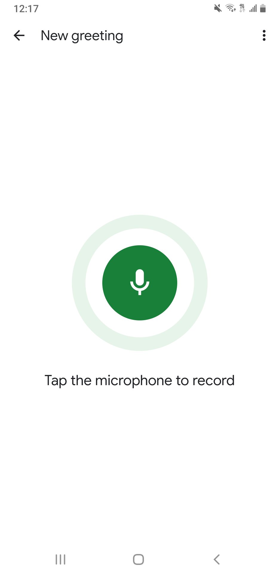 Change VoiceMail Start Record Button