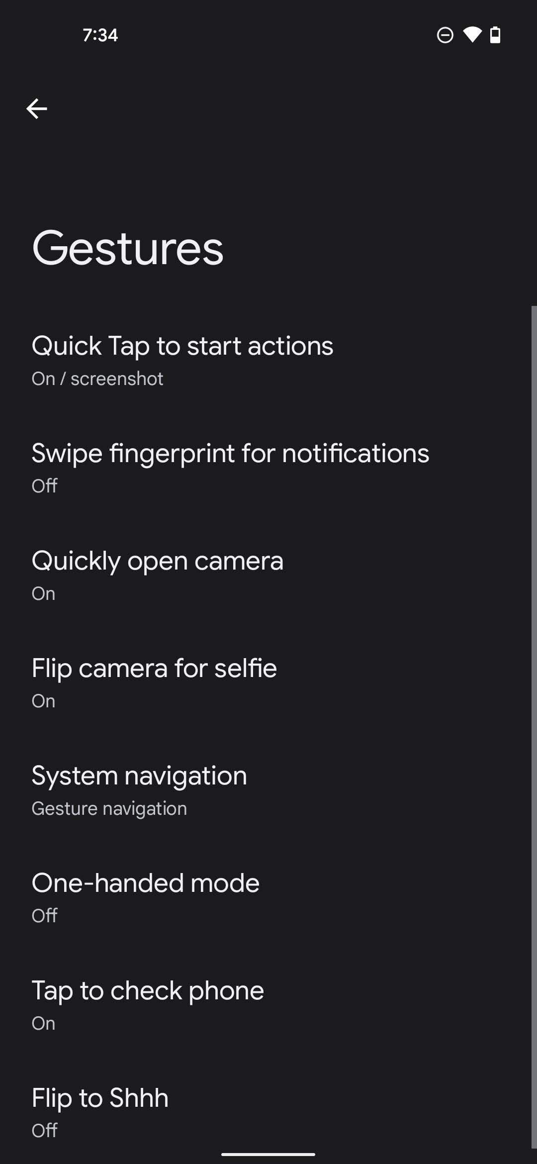 Enable Quick Tap on Pixel phones 3