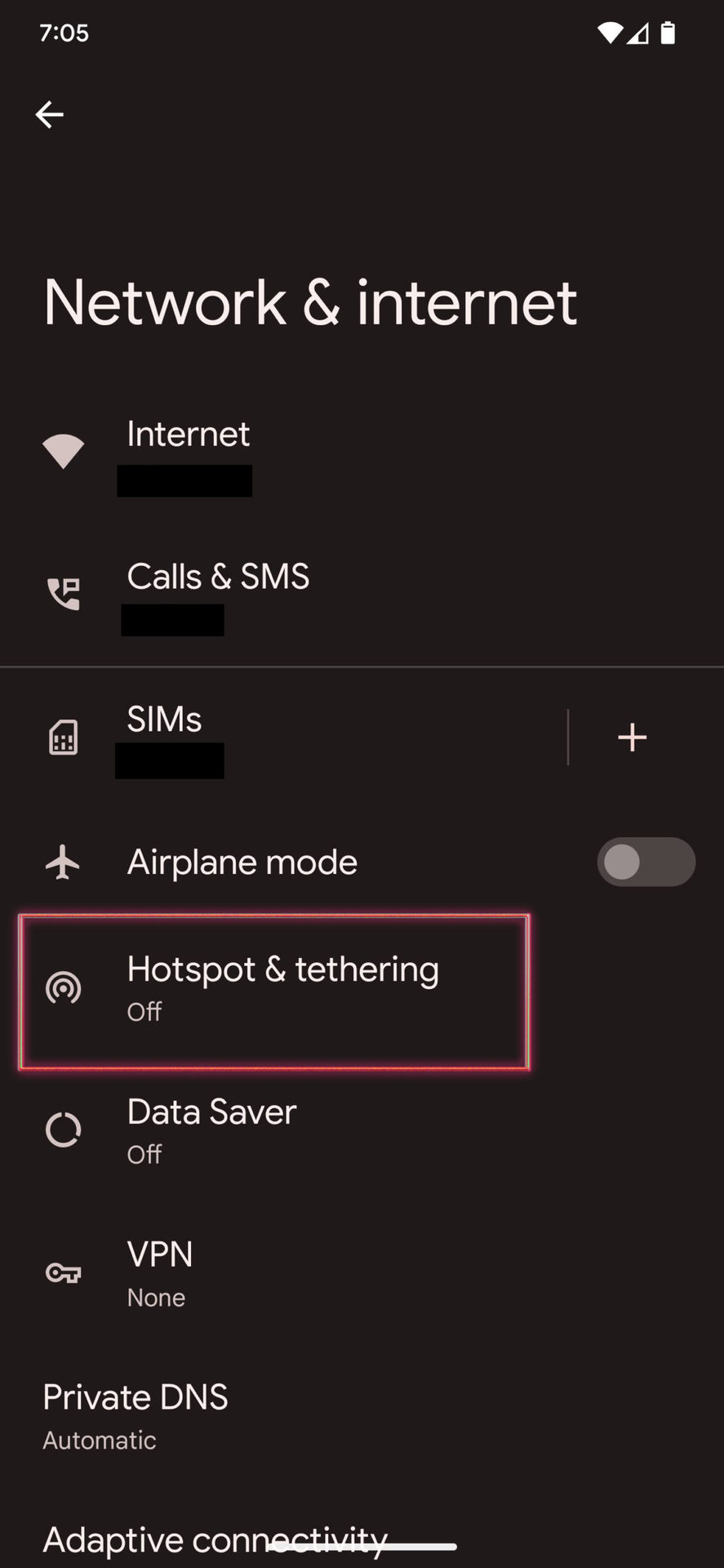 Enable hotspot on Android 13 2