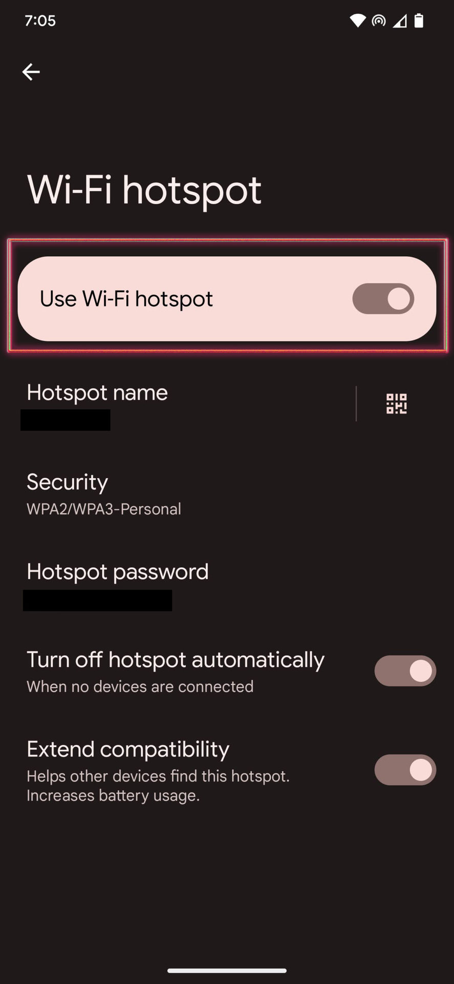 Enable hotspot on Android 13 4