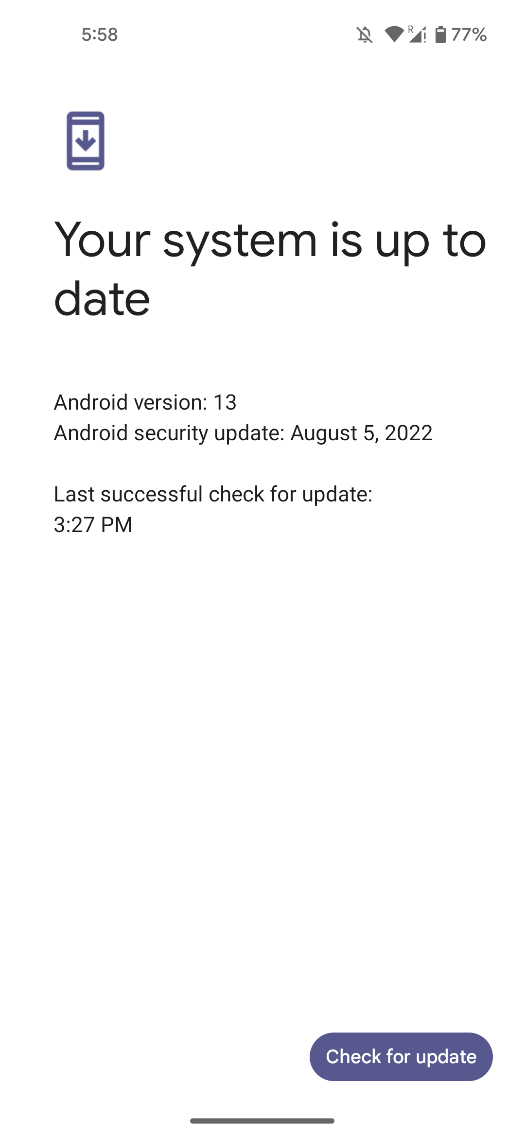 Google Pixel 5 Updated to Android 13