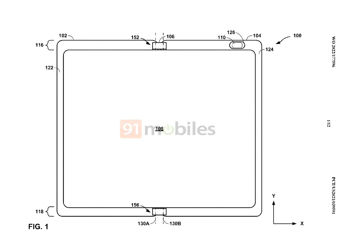 Google foldable patent display