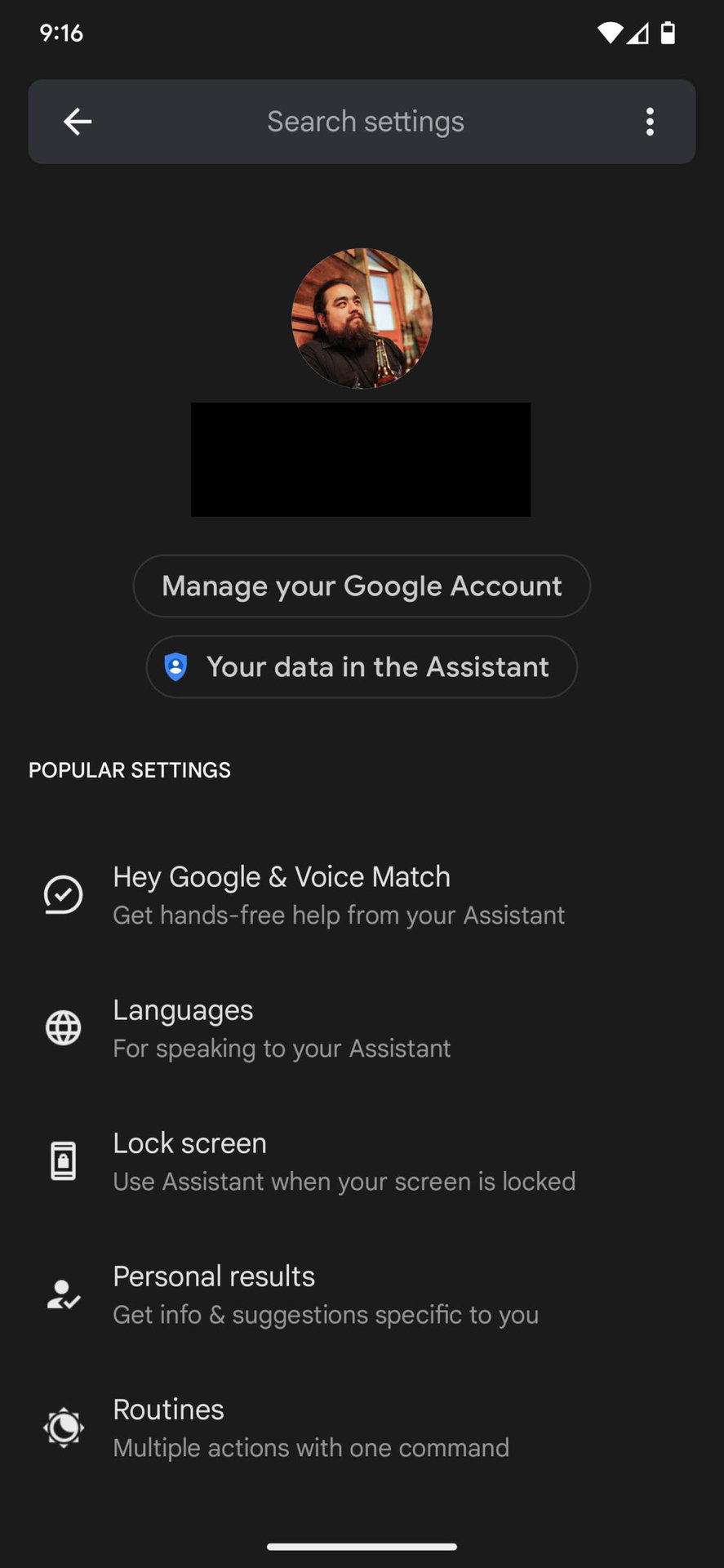 How to access Google Assistant settings 3