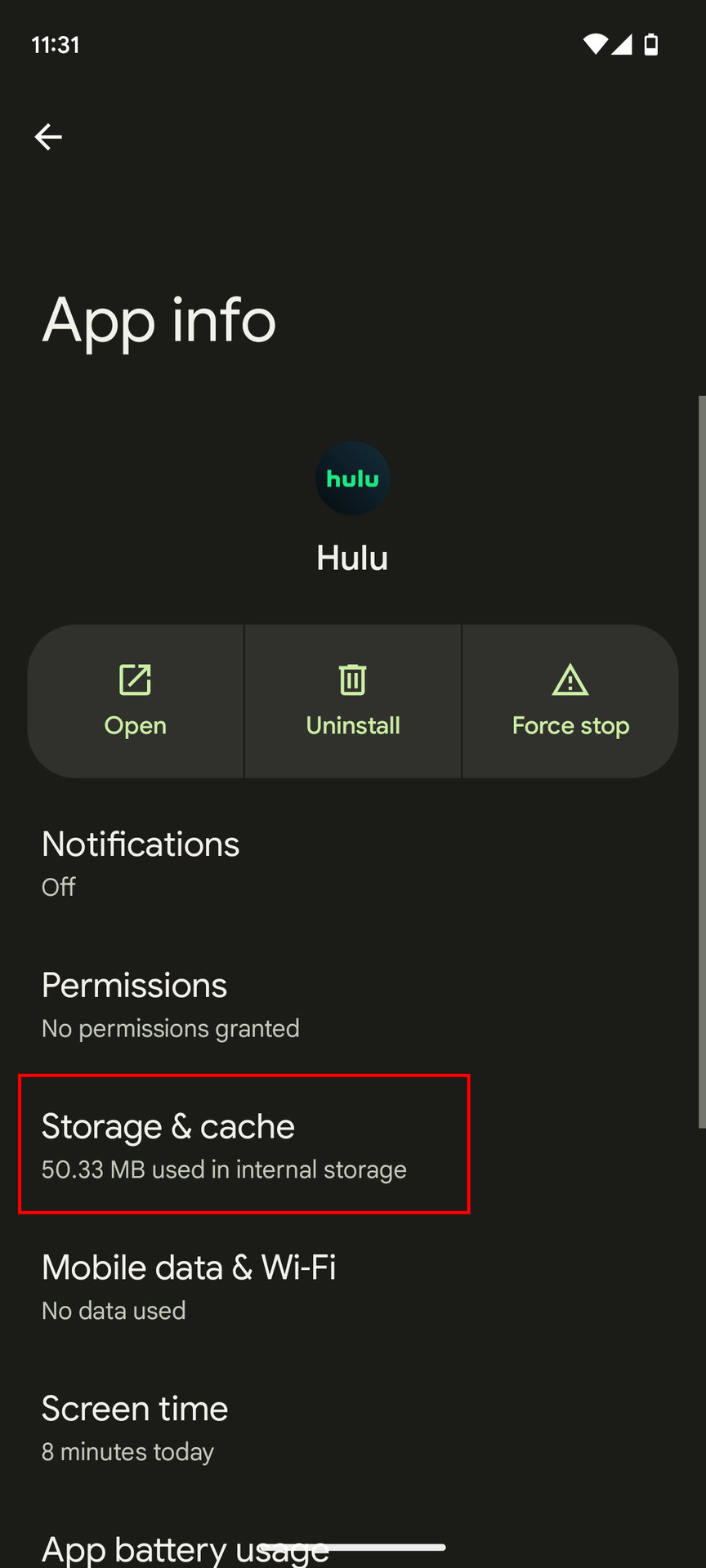 How to clear app cache on Android 3