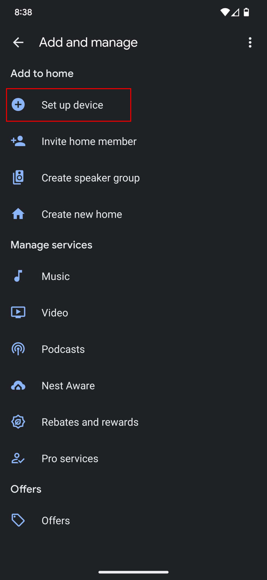 How to set up a new device with Google Home app 2
