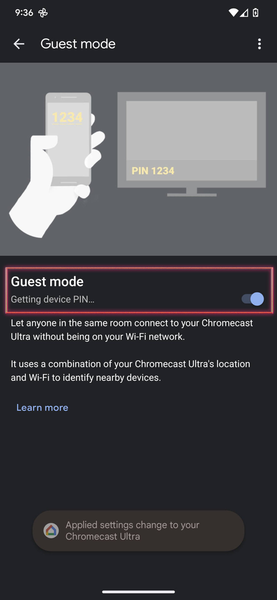 How to turn on Chromecast Guest Mode 5