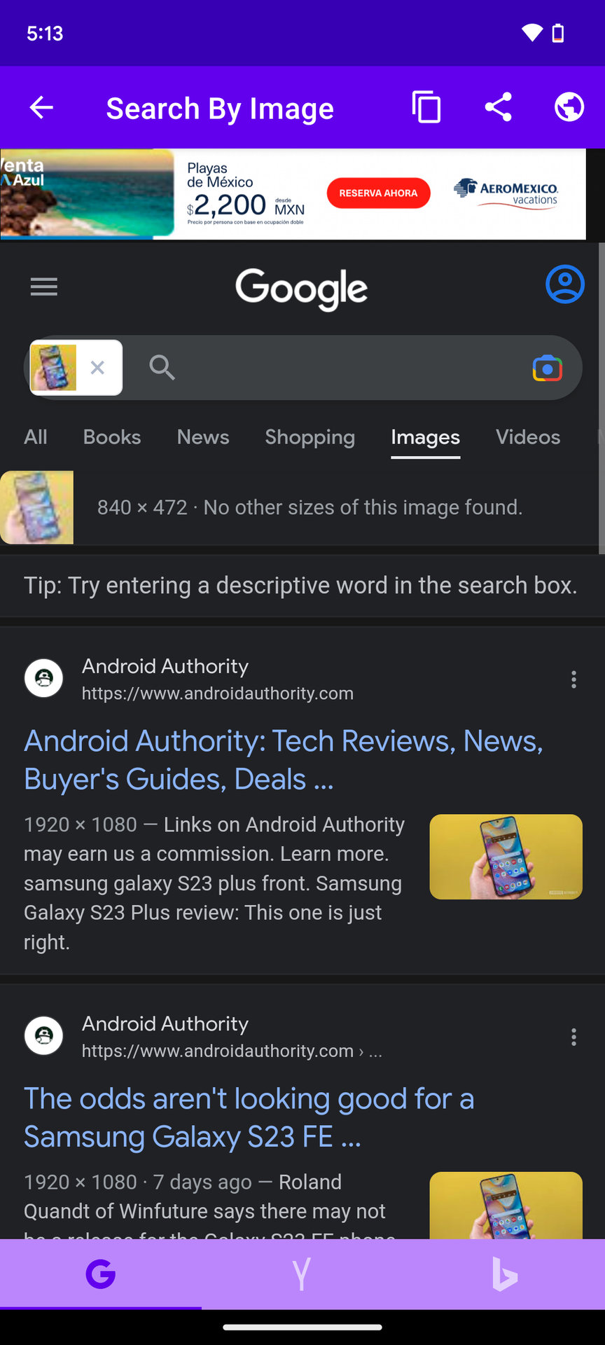 How to use the Search by Image app 5