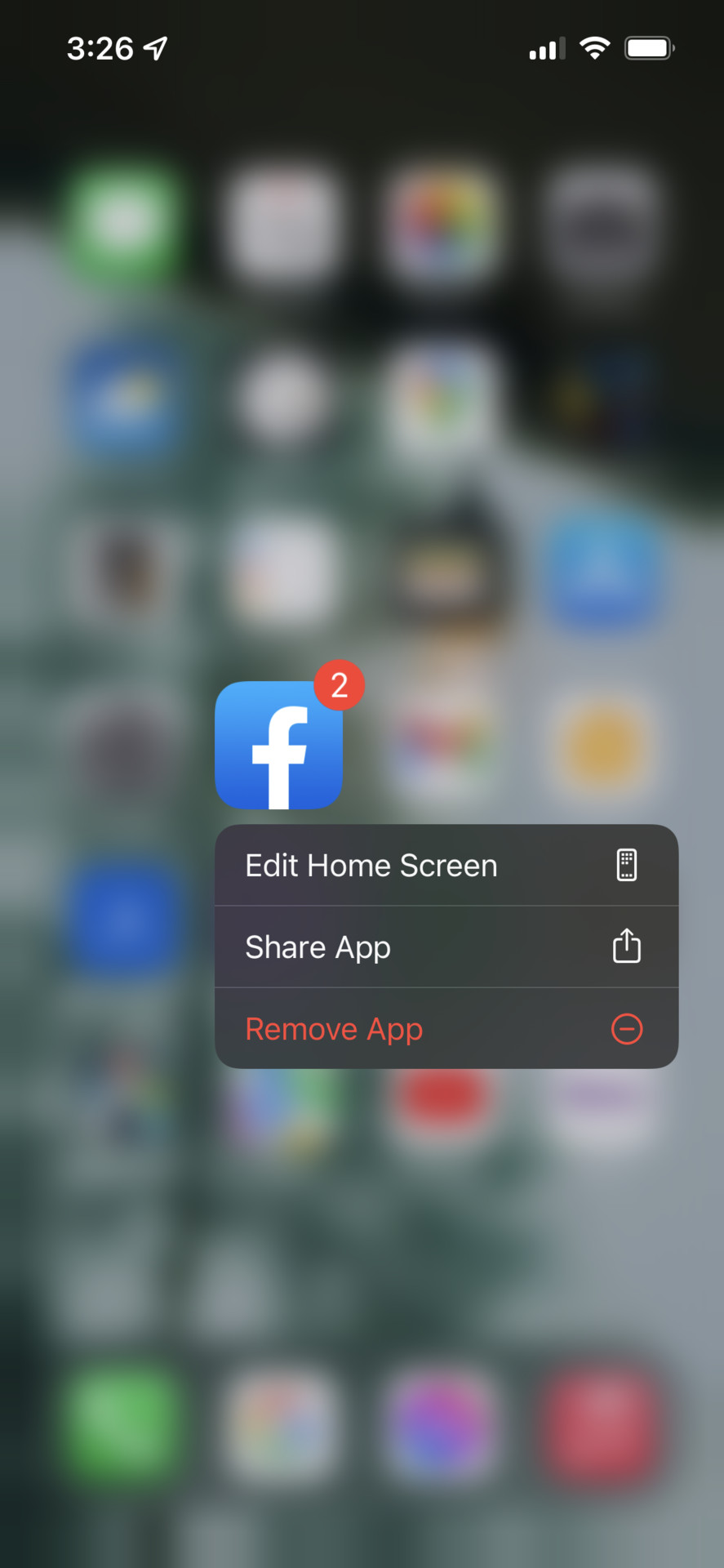 Icon options in iOS 15