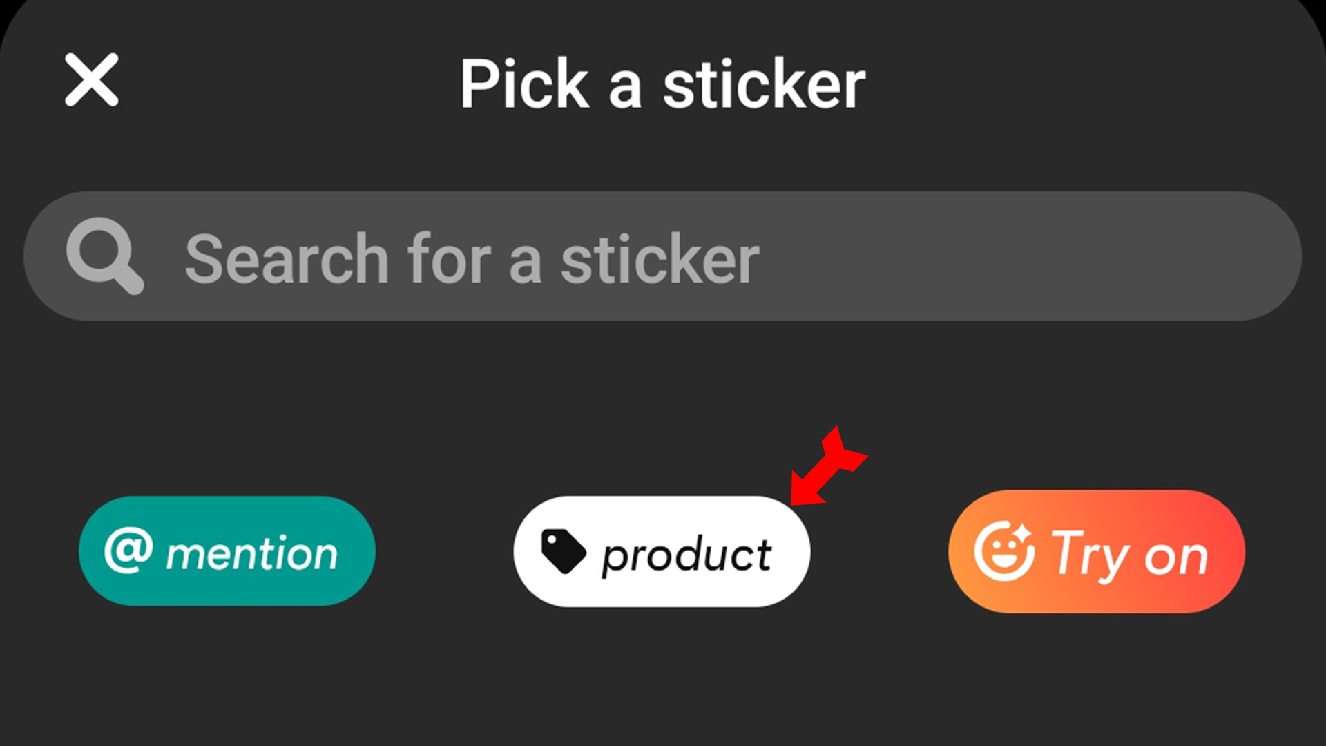 Monetize Pinterest Choose Product Sticker