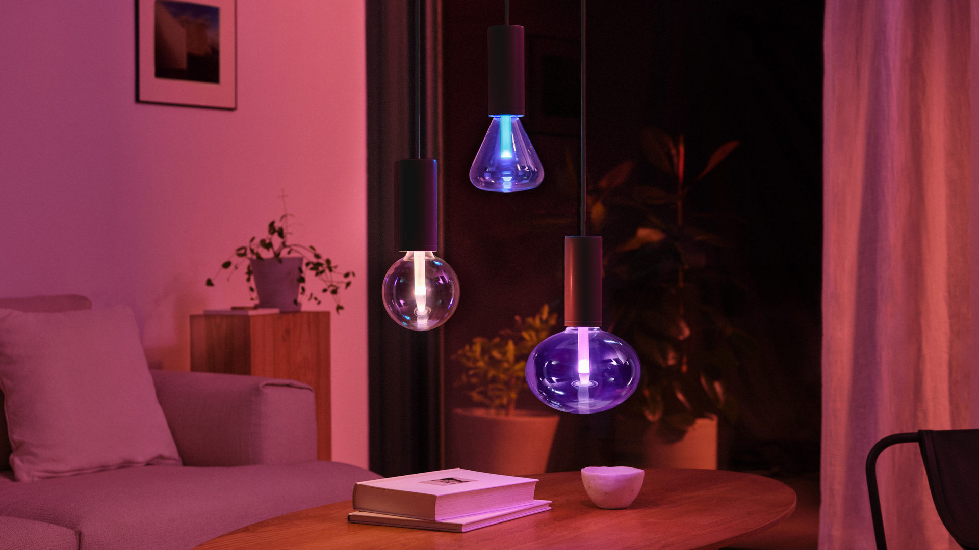 Philips Hue Lightguide bulbs and matching pendant light cords