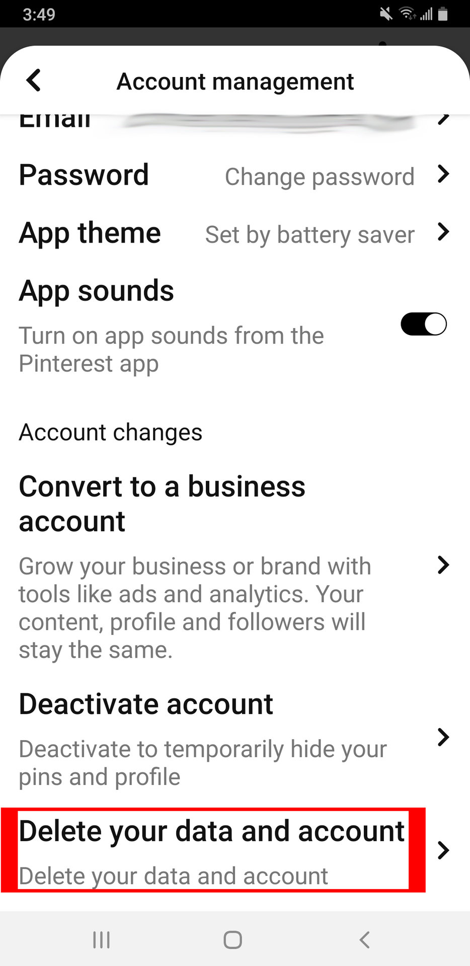 Pinterest Delete Account App Delete Choice