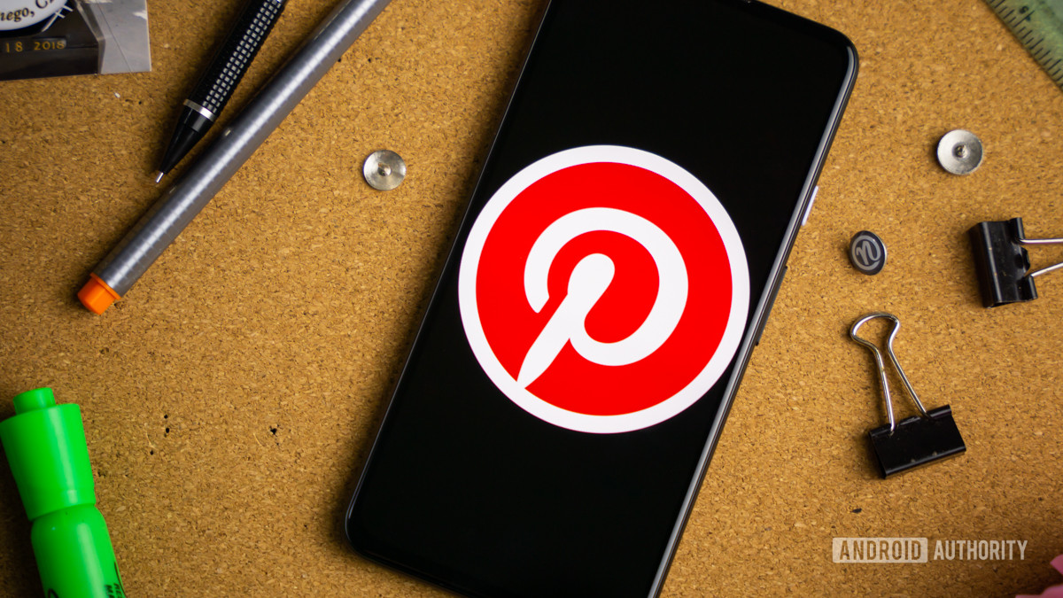 Pinterest on Android phone stock photo 1