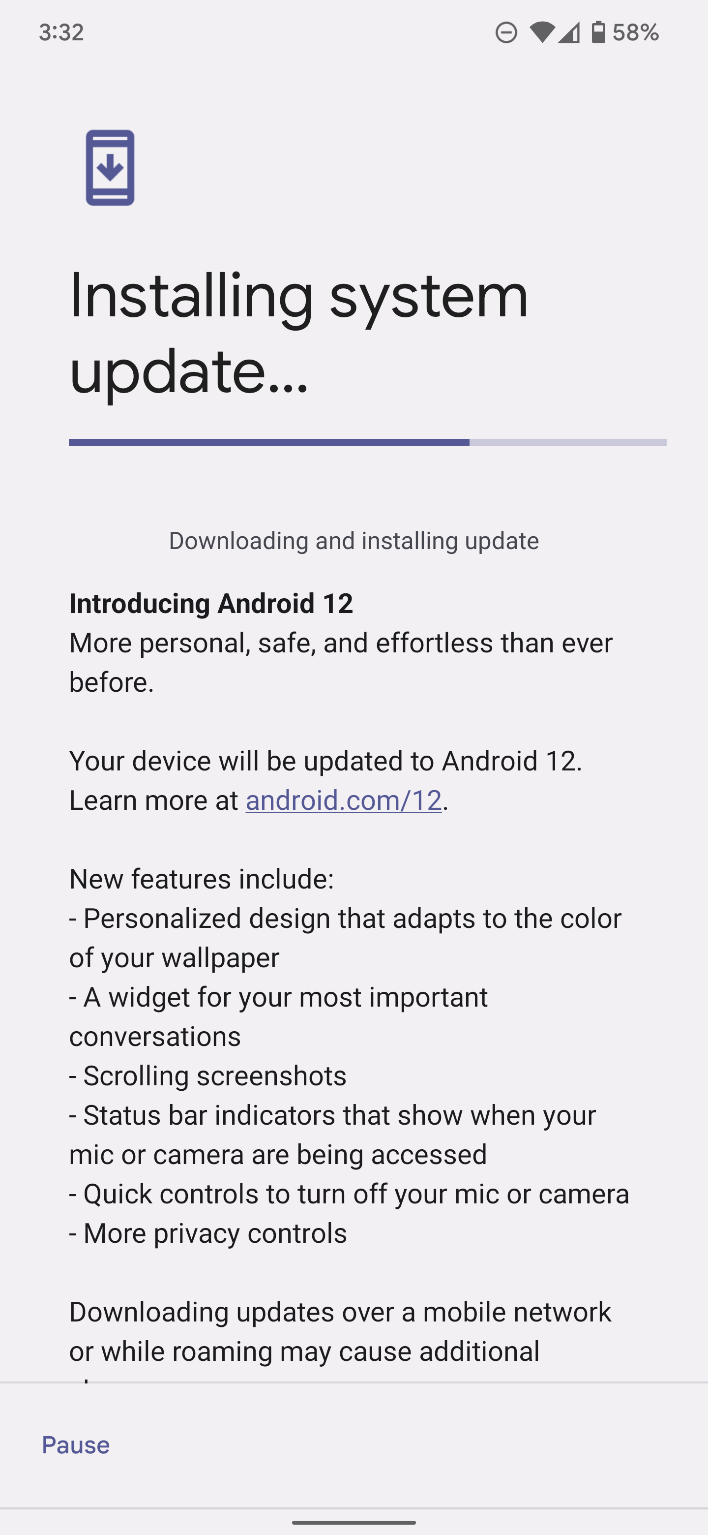 Pixel 6 Pro Installing Android 12 Instead of Android 13