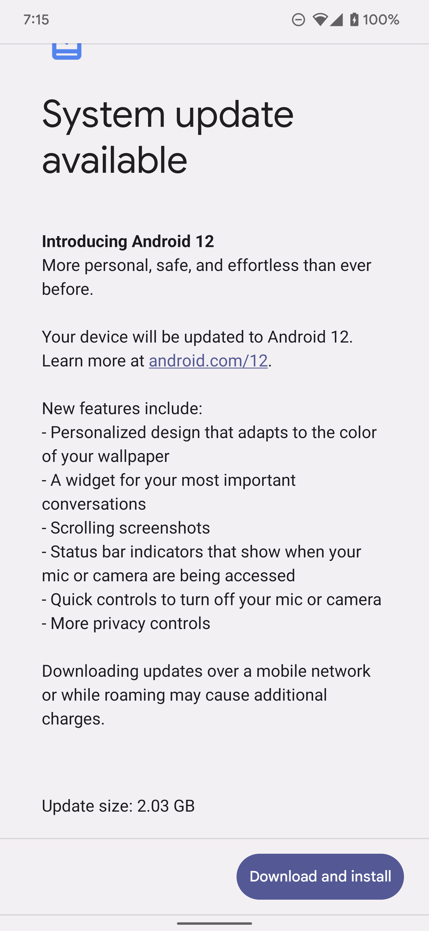 Pixel 6 Pro Update to Android 12 Instead of Android 13