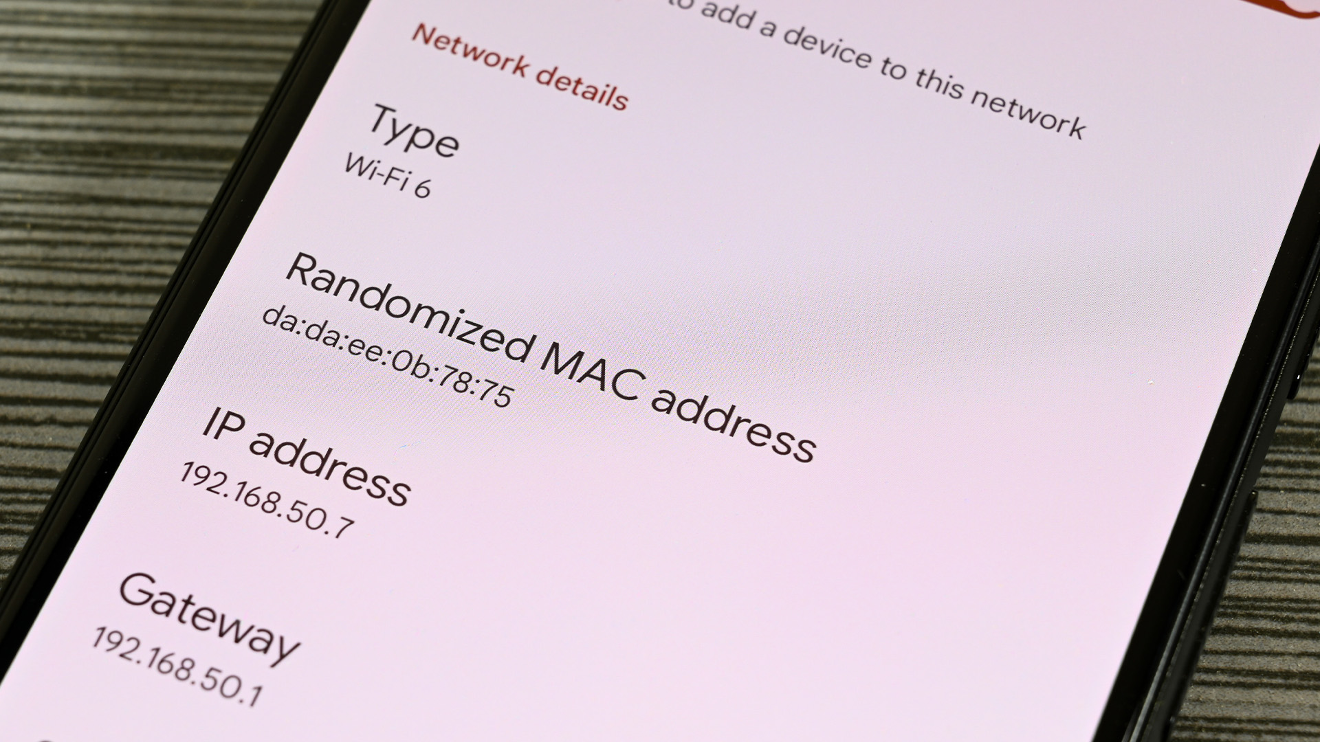 Randomized MAC address