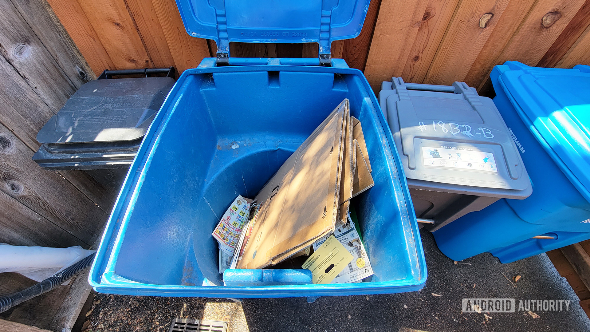 Recycling Bin Cardboard Trash