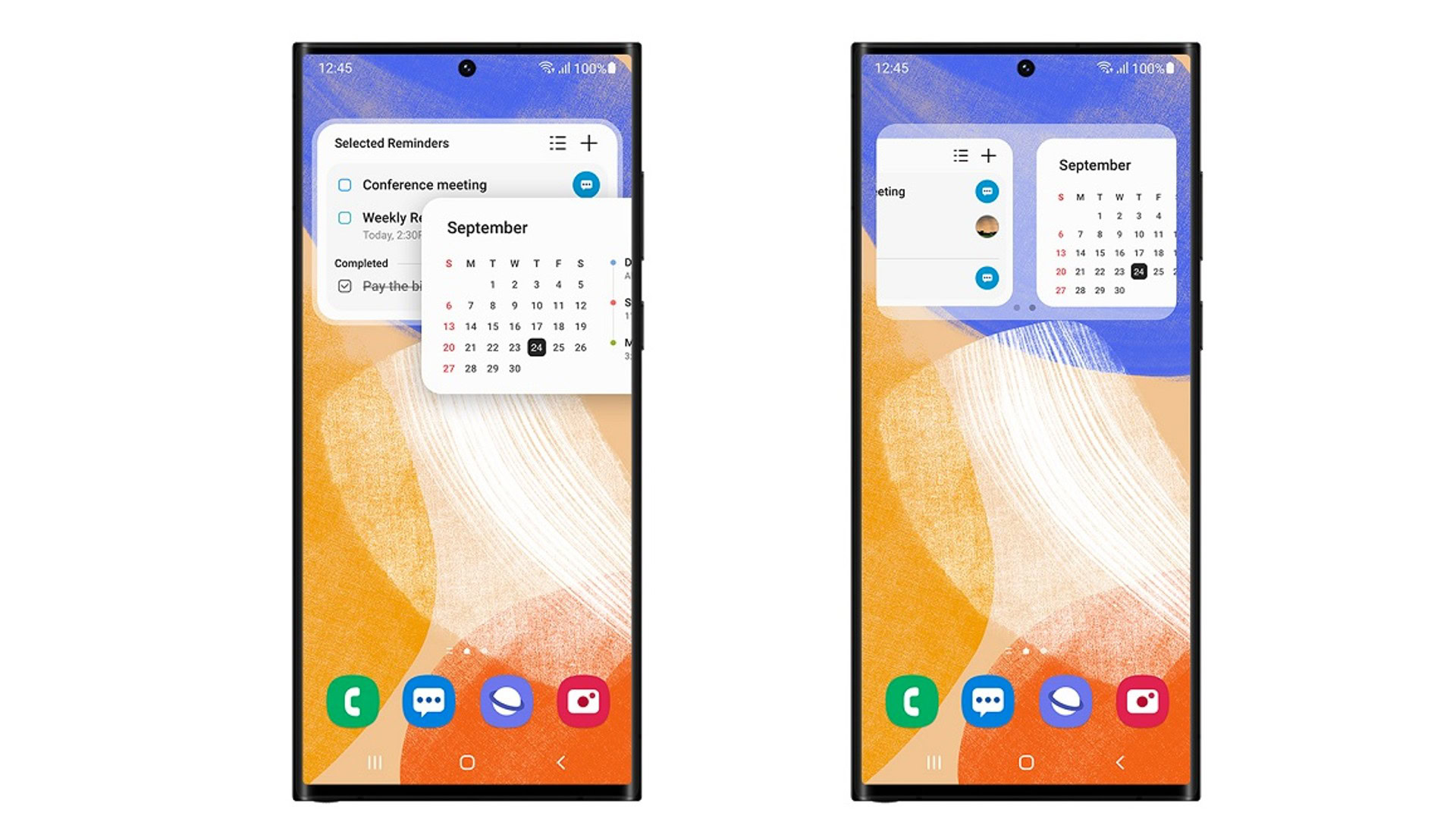 Samsung One UI 5 widgets Ofiicial