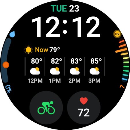 galaxy watch 5 weather face