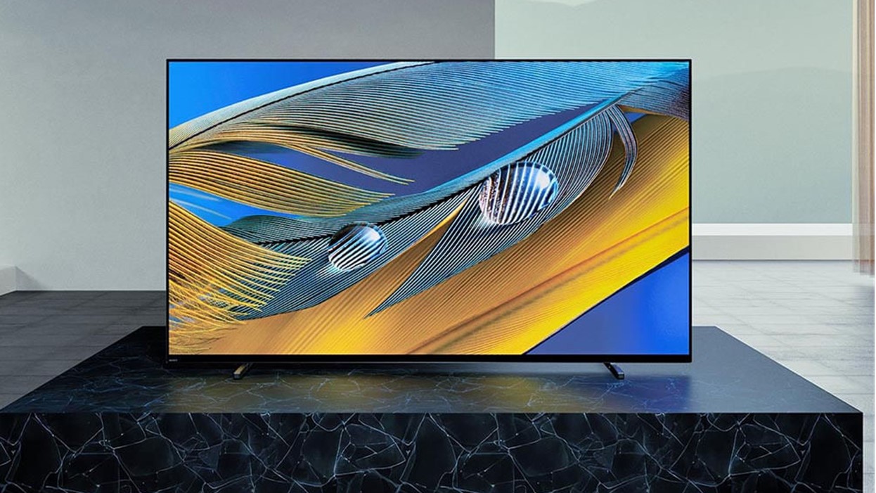 تصویر تبلیغاتی Sony A80J 65 اینچی Bravia XR OLED 4K Ultra HD Smart Google TV