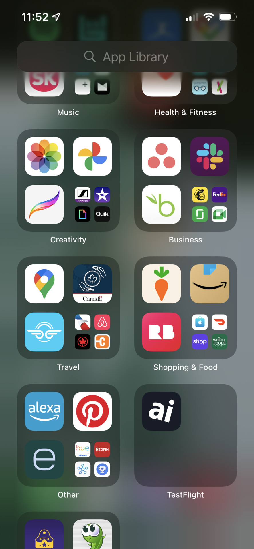 The iOS 15 App Library