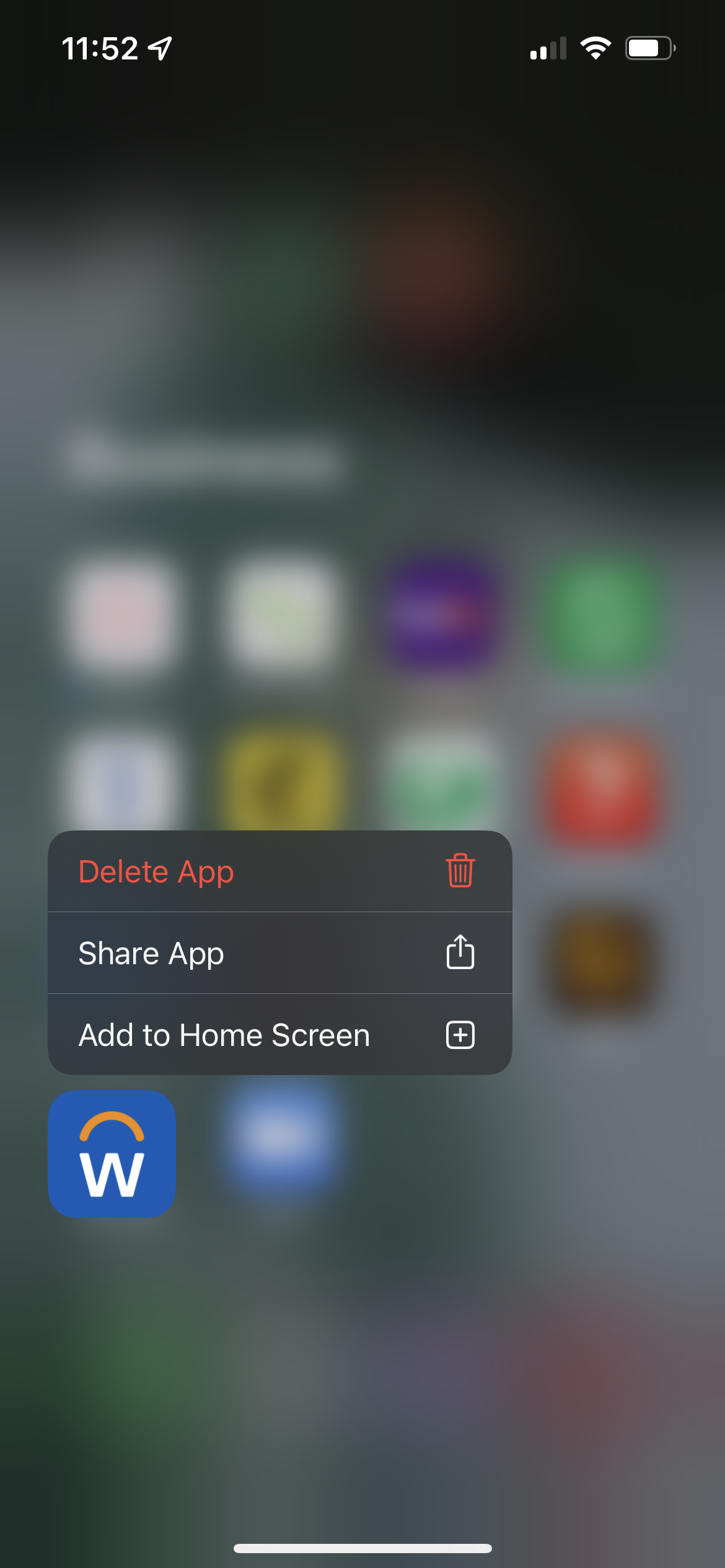 Unhiding an app in iOS 15