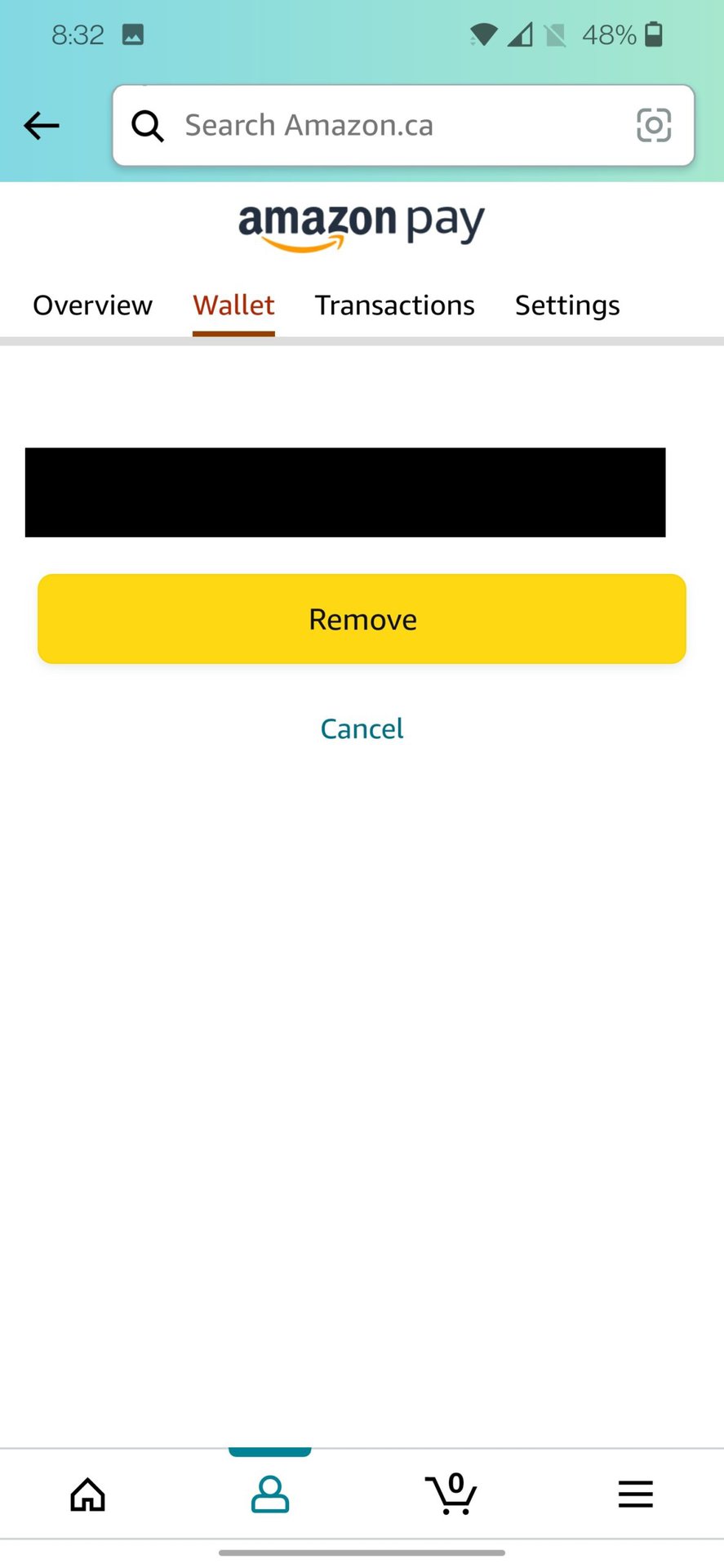amazon app delete card 3