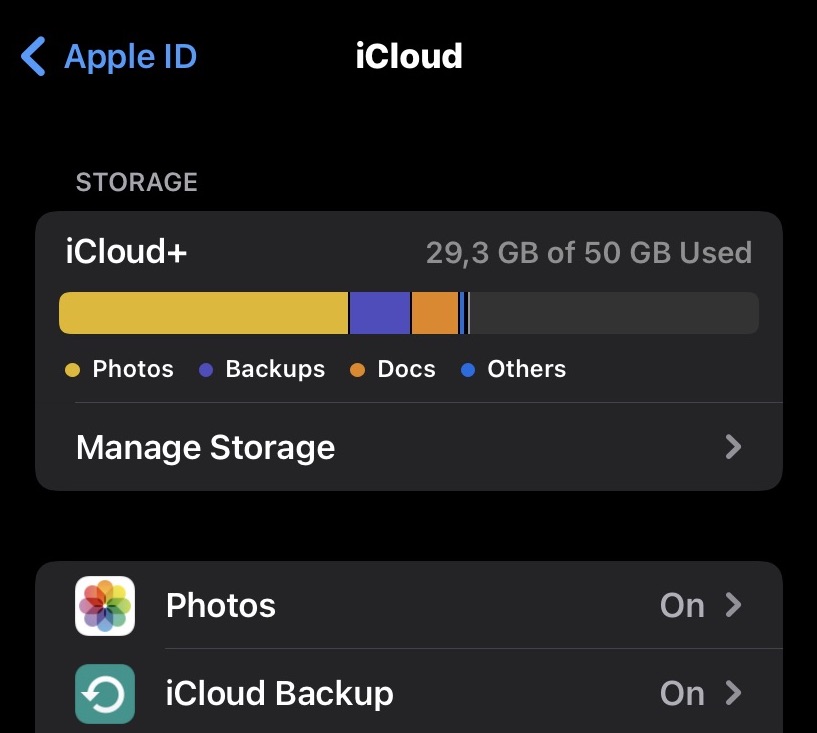 apple id manage store icloud