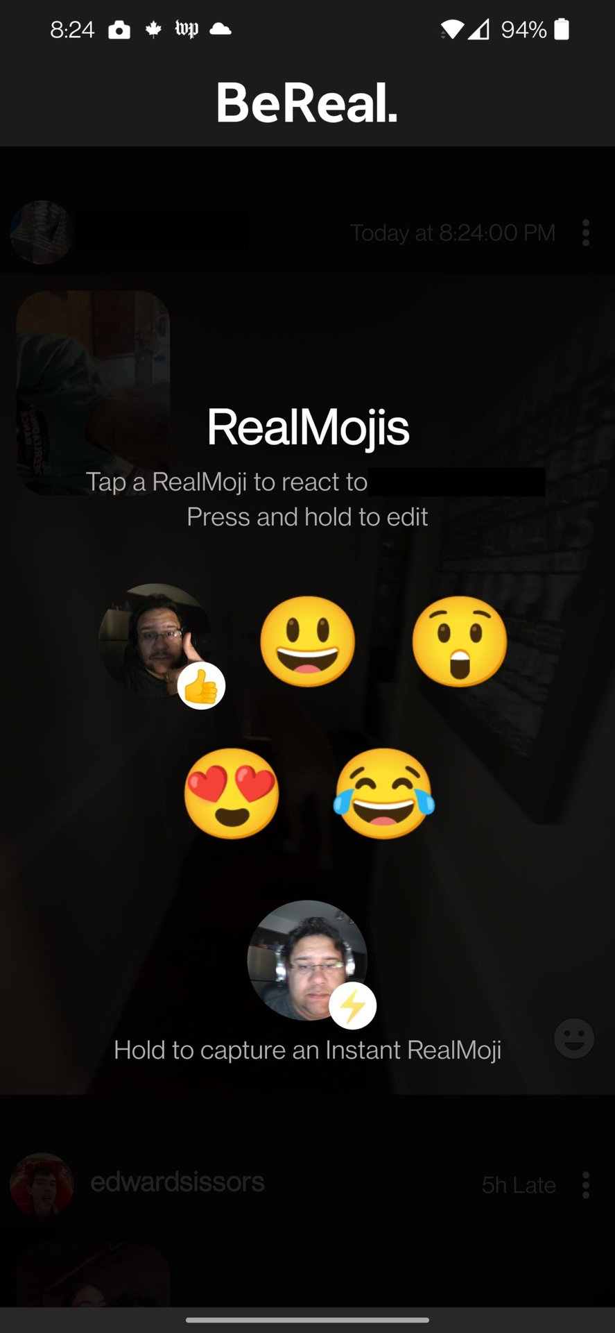 how to take realmoji emoji options