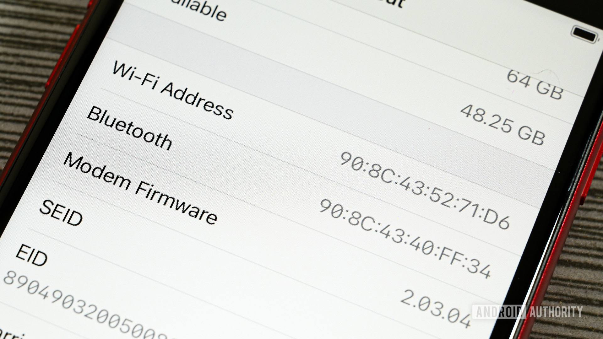 iOS MAC Address