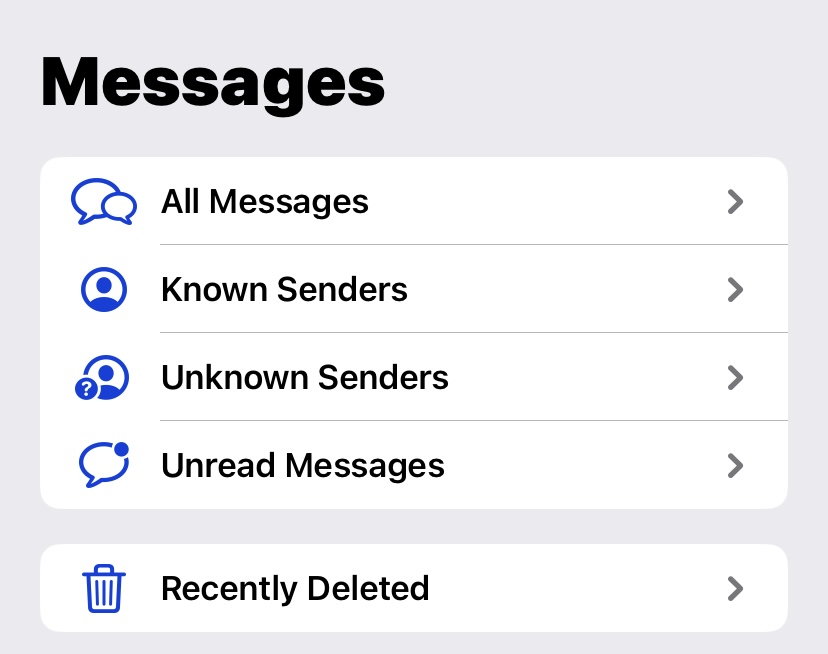 ios messages message groups