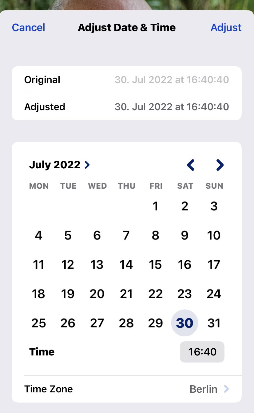 ios photo metadata adjust date