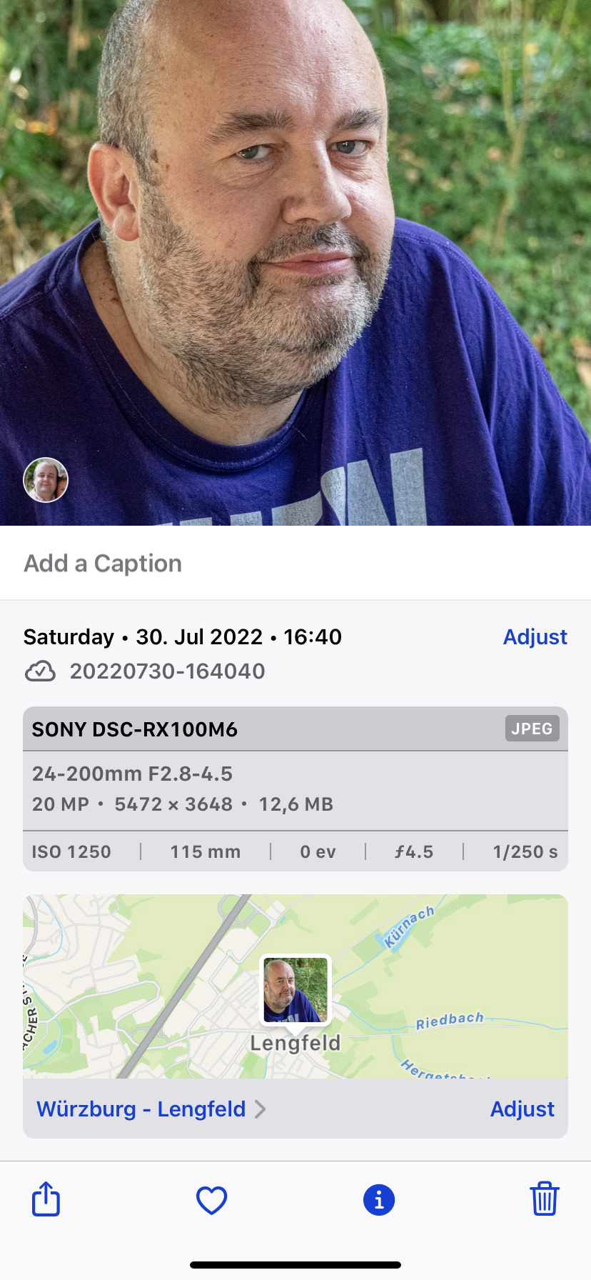 ios photo metadata