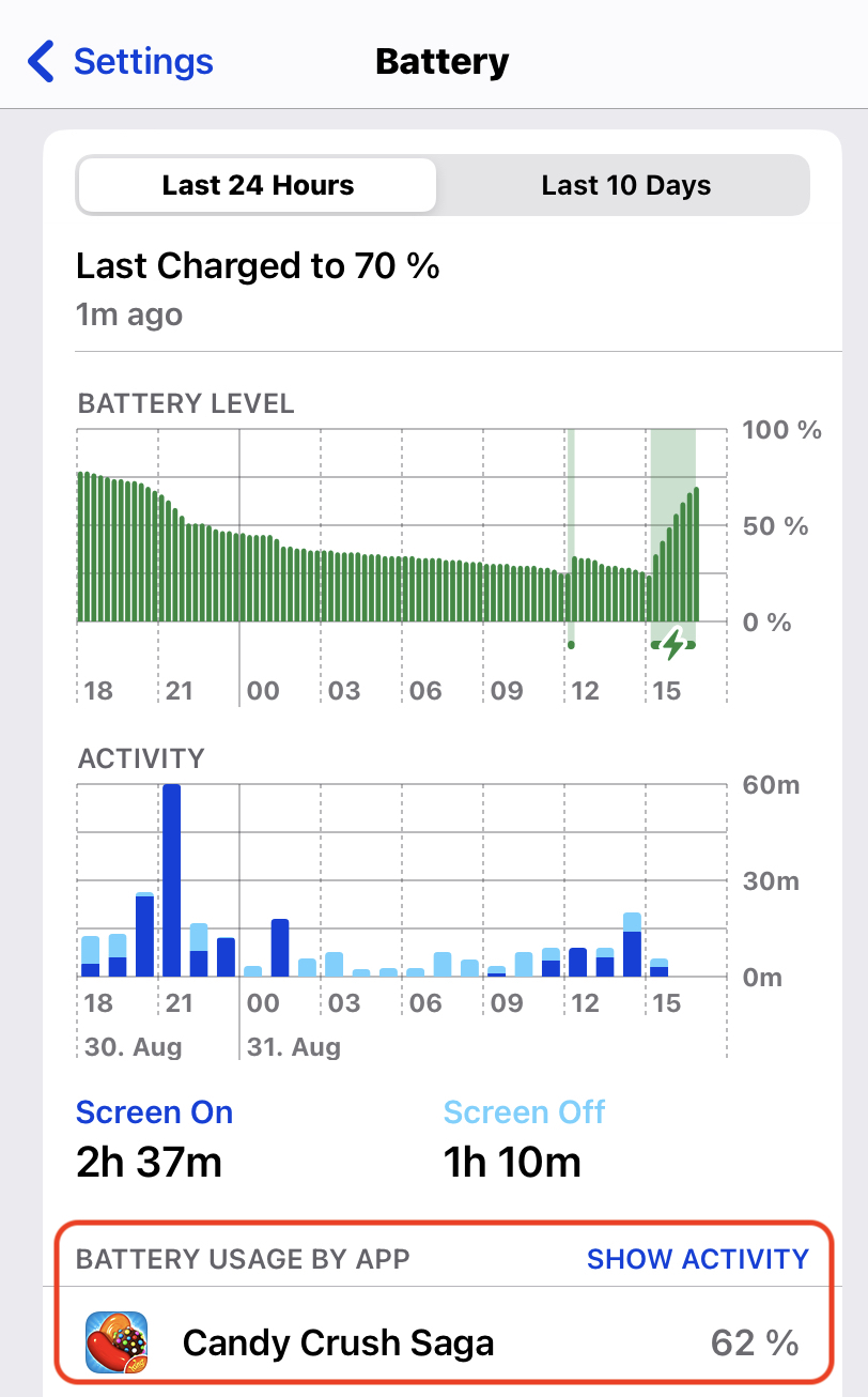 iphone battery stats