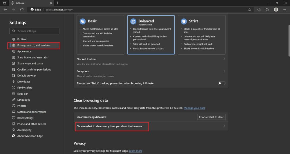 How to clear the cache in Microsoft Edge Android Authority