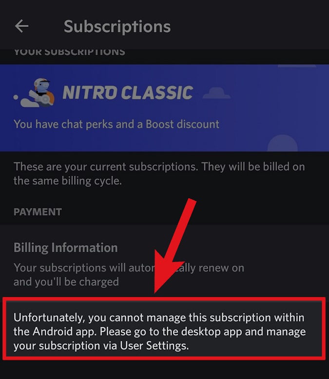 new discord update removes sub cancellation