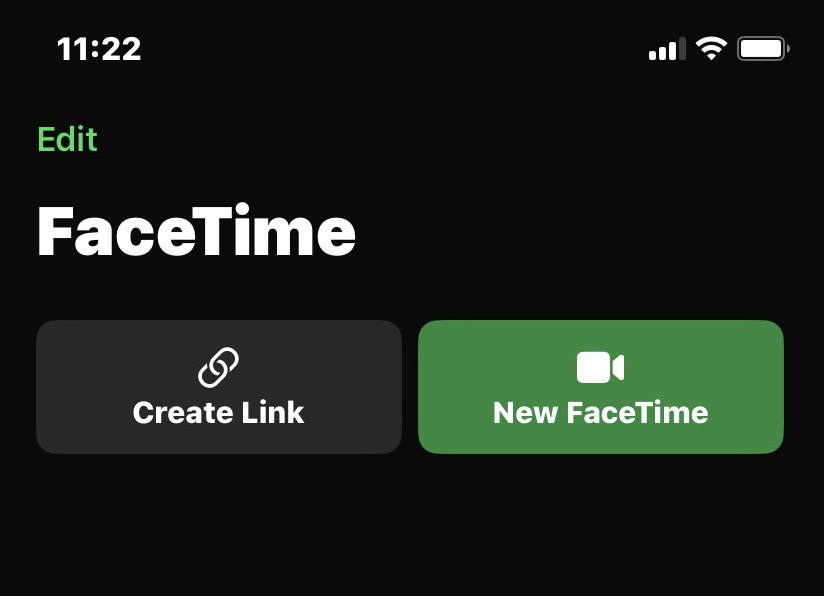 start ios facetime call