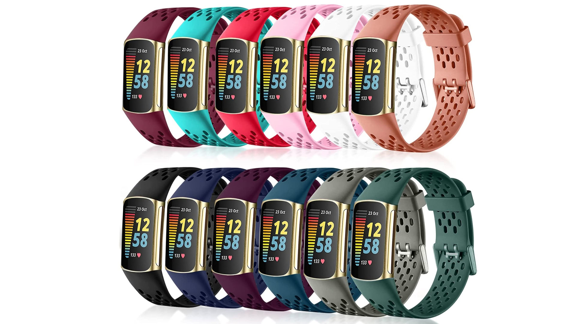 surundo breathable bands fitbit charge 5