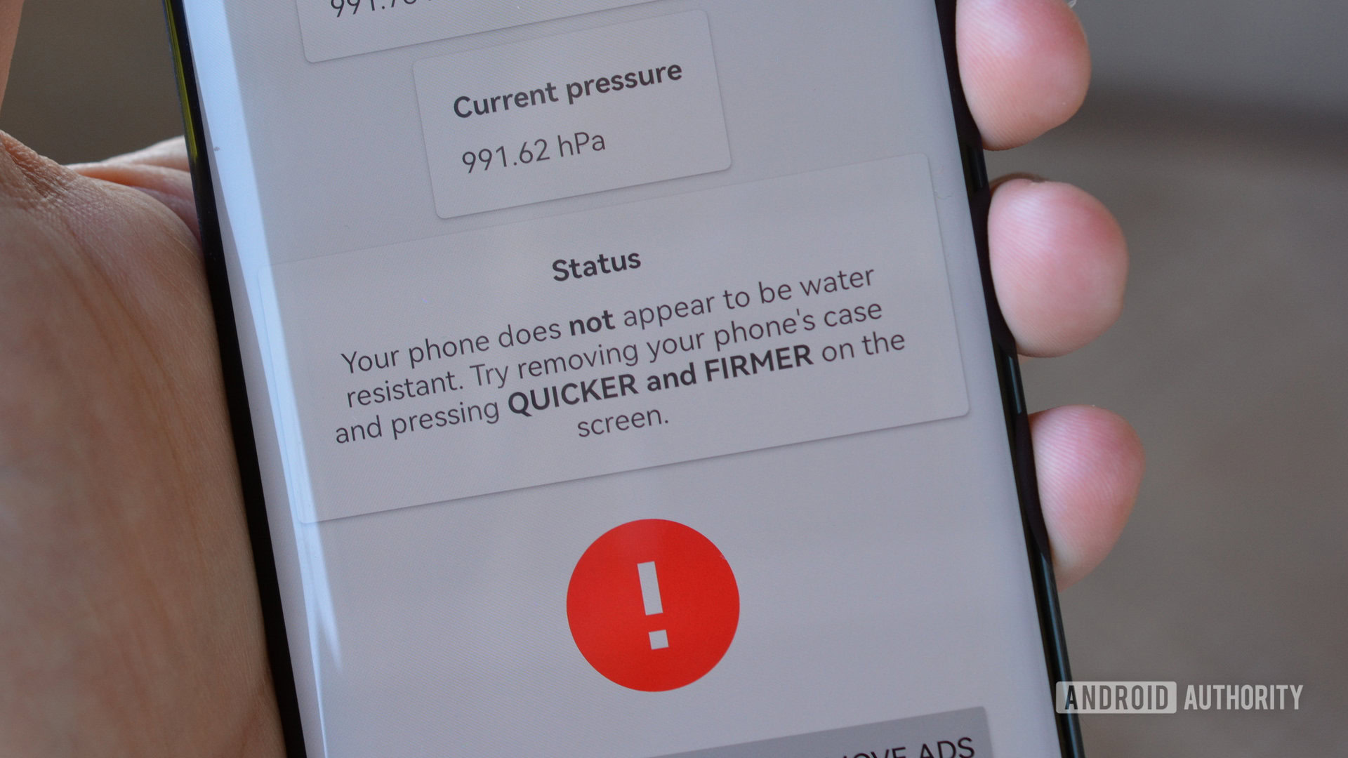 water resistance tester app