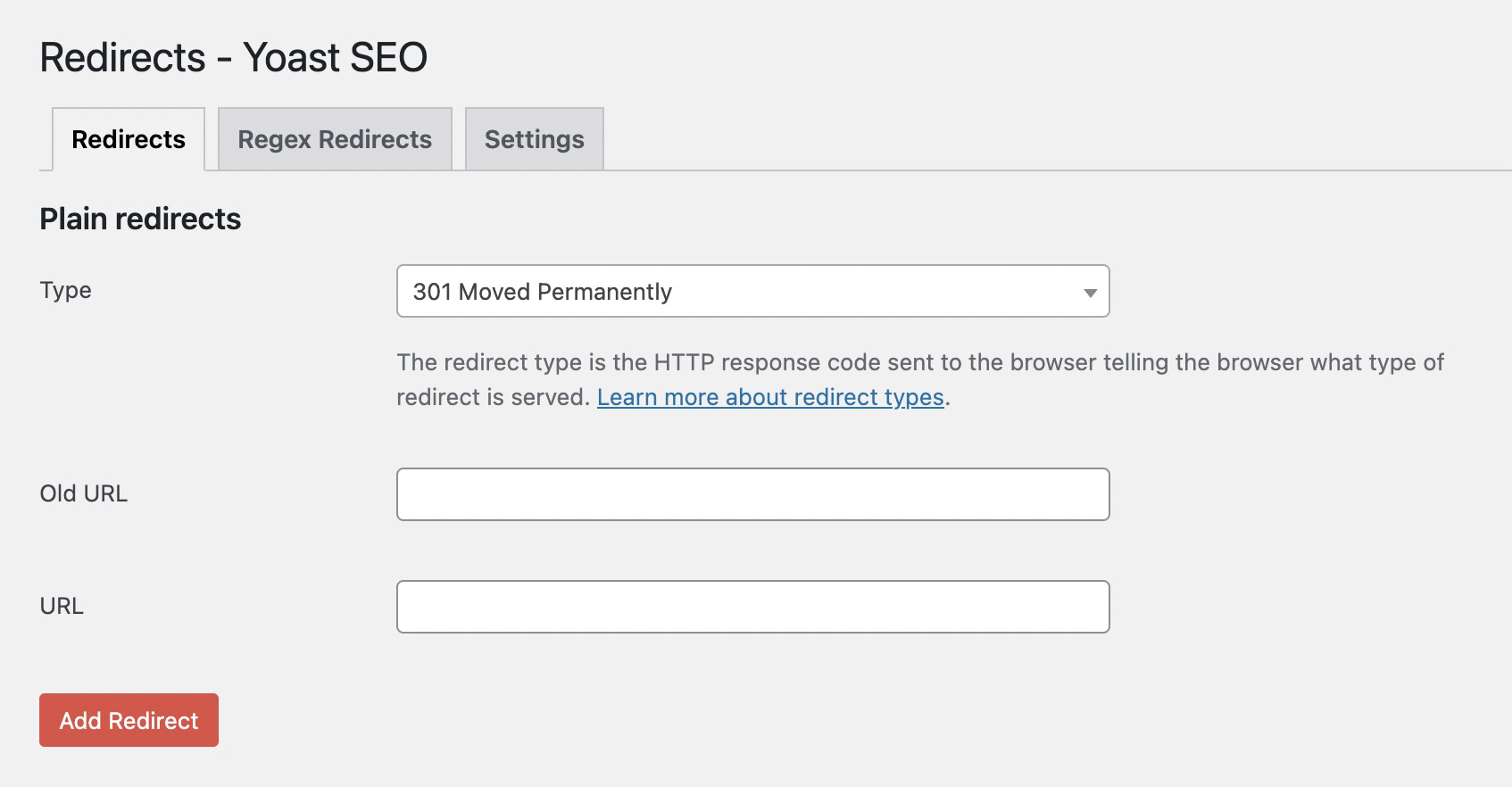 yoast premium set up 301 redirect