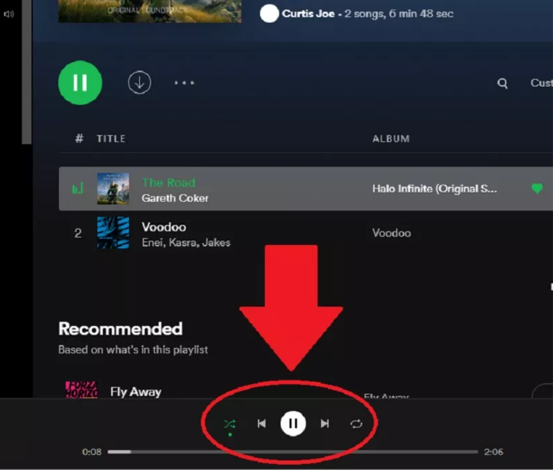 Spotify play music button