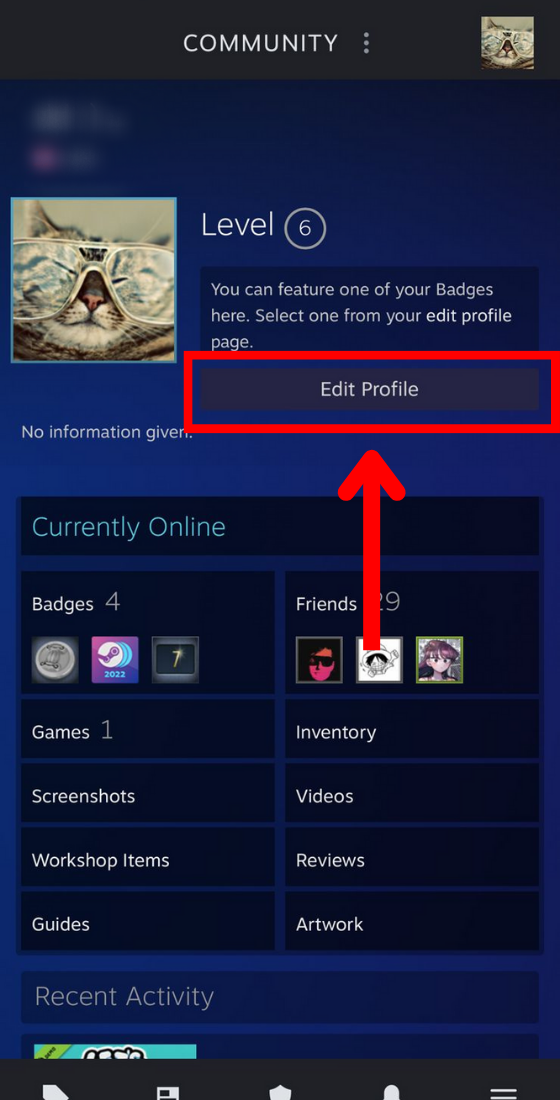 Your profile overview