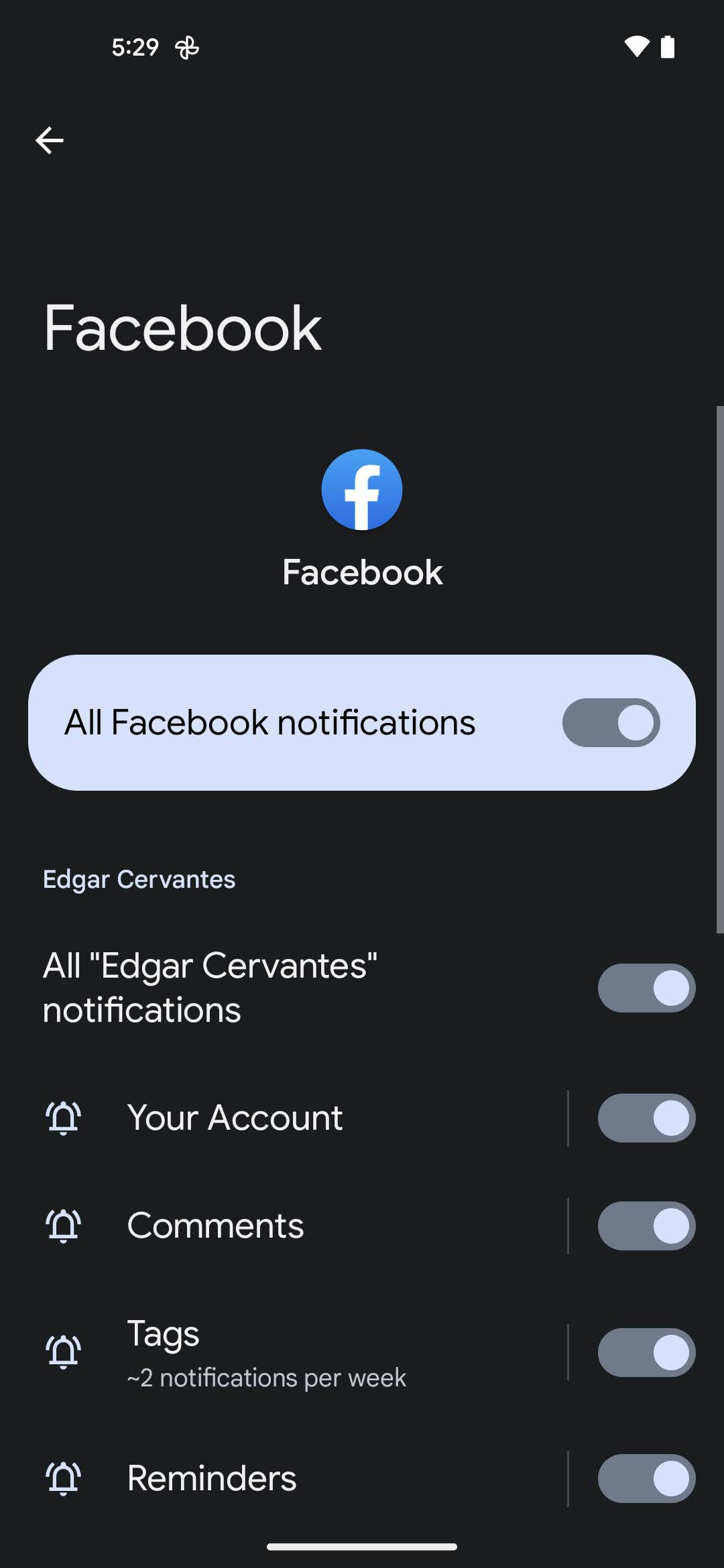 Change notifications in Android app 5