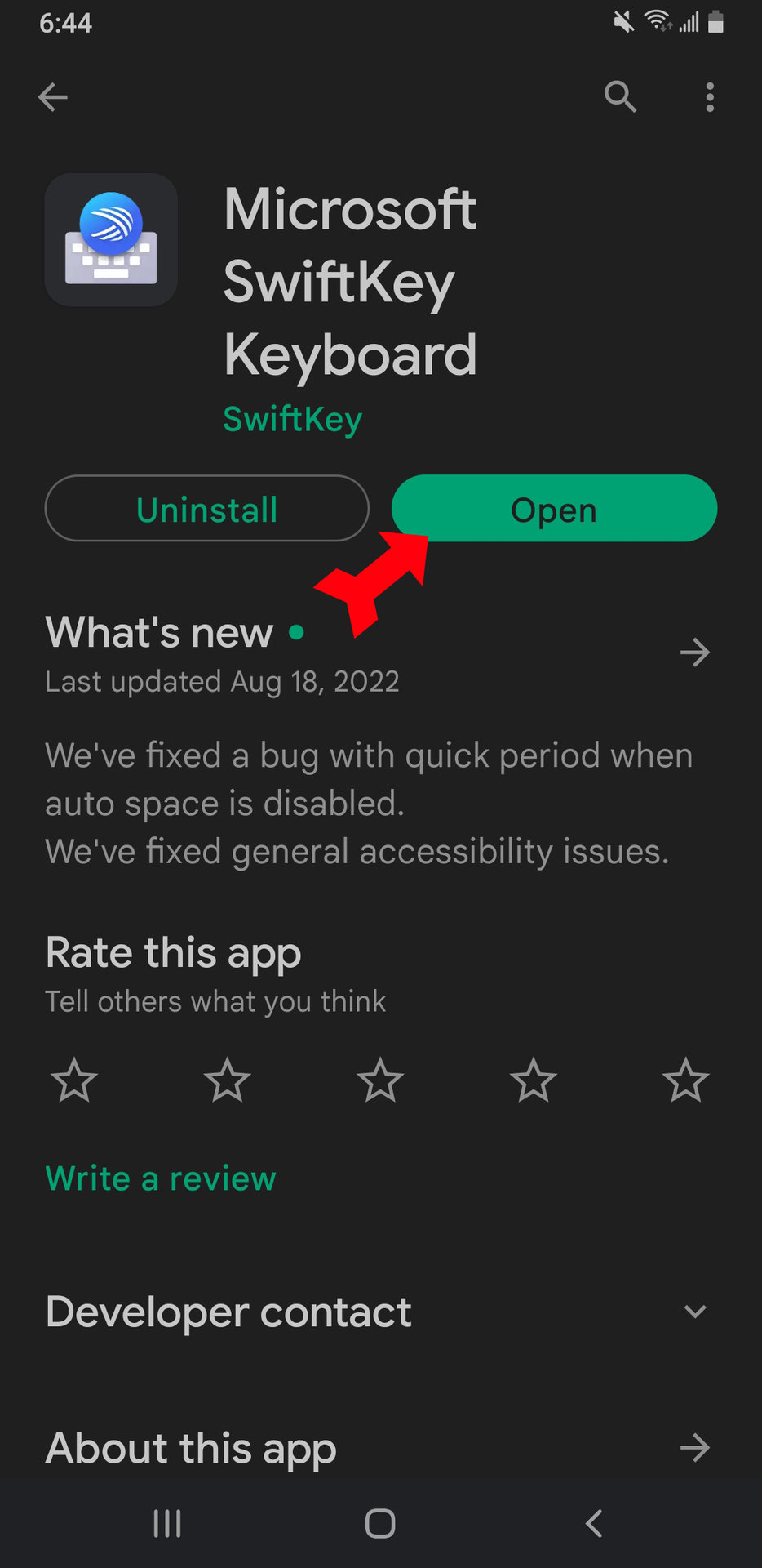 Download Swiftkey Open Button