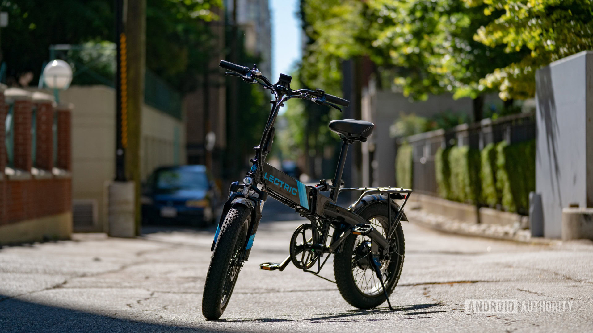 electric bike in driveway