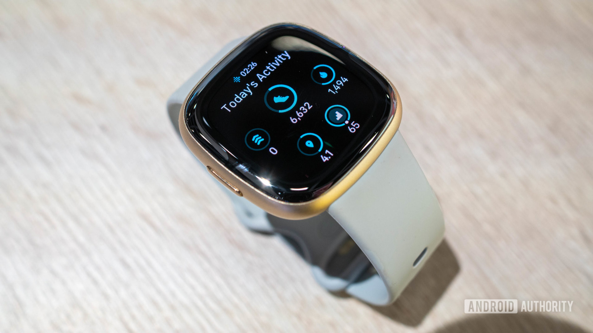 A Fitbit Sense 2 on smartwatch deals.