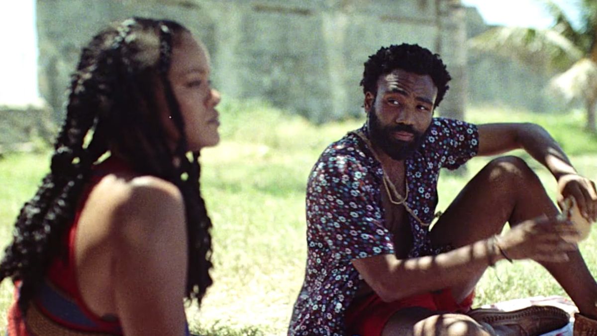 Donald Glover and Rihanna in Guava Island
